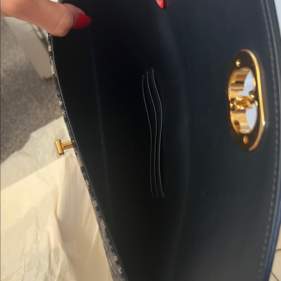 Dior Navy Monogram Clutch with Gold Clasp
LIKE NEW FULL SET 12”x 7” - Picture 8 of 9